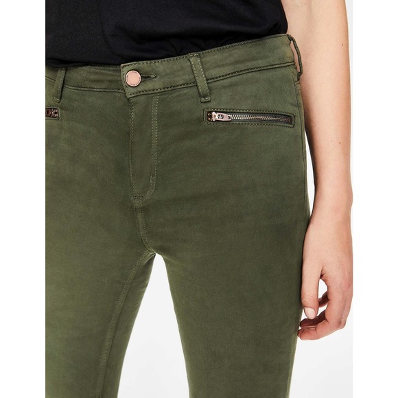 Boden Brighton Biker Skinny Jeans‎ in Marsh Army Green Size 4P Olive Green Moto - Picture 6 of 16